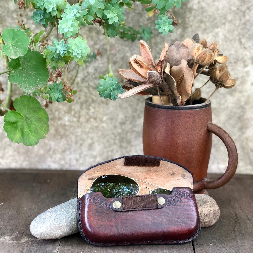 Leather Eyeglasses case
